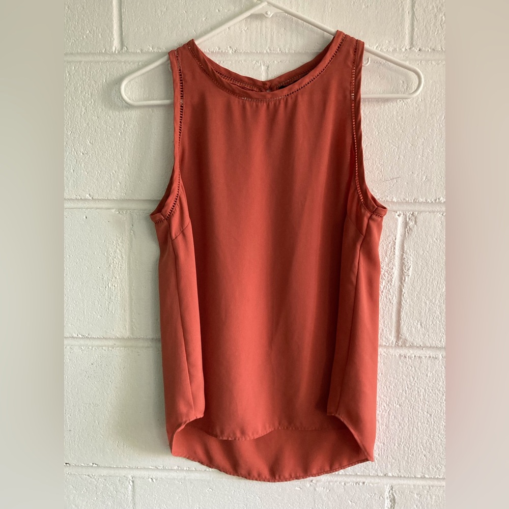 J.Crew sleeveless top; rust color
